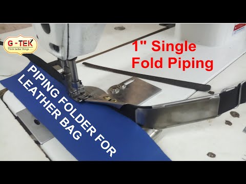 Leather Bag Piping Folder Demo