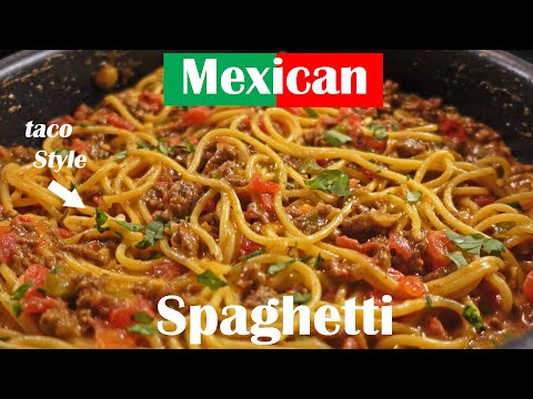 Bestes Spaghetti-Rezept | Taco-Spaghetti zubereiten | Mexikanisches Spaghetti-Rezept