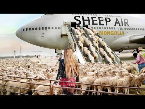How to export millions of sheep pig cows  Modern Transport Technology by aircraft and Space Craft