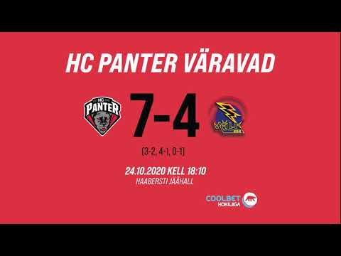 HC PANTER vs TARTU VÄLK 494  24.10.2020 kodumeeskonna väravad