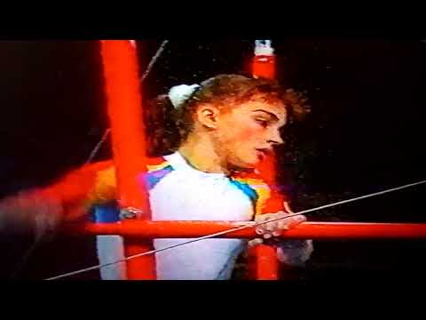 Eugenia Popa on UB exercise ( team competition) 1989 Worlds