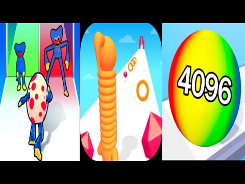 Monster egg,Ball run 3d number Marge 2024,Long neck run All level gameplay walkthrough EP 1
