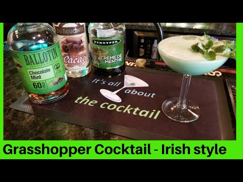 Grasshopper Cocktail drink  Irish style | #DrunkenShamrock2021| It's all about the cocktail