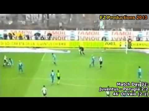 Serie A 2002-2003, day 32 Juventus - Perugia 2-2 (Di Vaio goal)