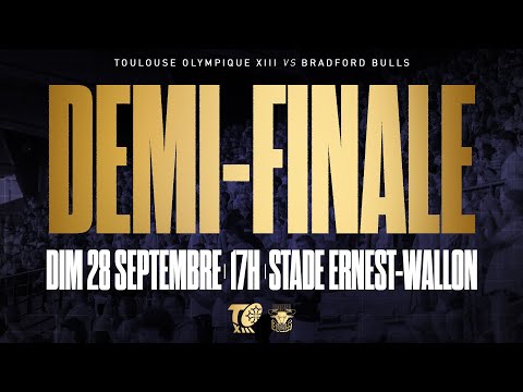 🎥 𝑬𝑵 𝑫𝑰𝑹𝑬𝑪𝑻 Toulouse Olympique v Bradford Bulls  - Demi-finale du Championship 2025 - 17h