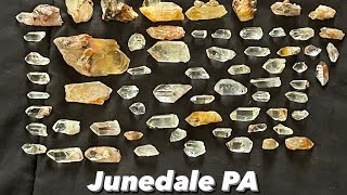 Rockhound and Crystal Mountain ⛰️ Junedale Pennsylvania no tools ⚒️ surface collecting