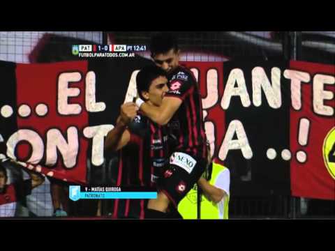 Gol de Quiroga. Patronato 1 - Atlético Paraná 0. Fecha 42. B Nacional 2015. FPT