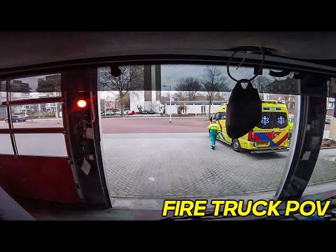 Fire Truck POV🚒: Emergency Ride Through Amsterdam