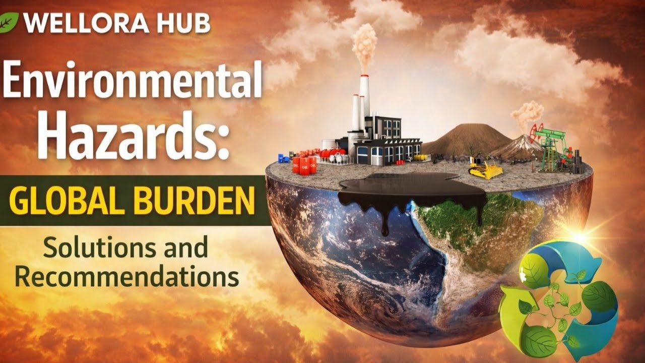 ENVIRONMENTAL HAZARDS  GLOBAL BURDEN  SOLUTIONS  AND  RECOMMENDATIONS