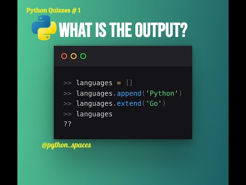 Python Basics Quiz 33 List Extend Method Explained Pythonforbeginners