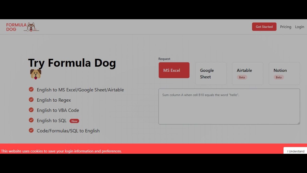 Formula.dog tutorial