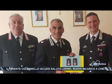 Il tenente colonnello Iacuzio saluta Larino, nuovo incarico a Chieti