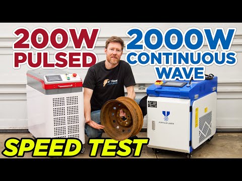 Rust Removal Speed Test: 200w Pulsed Laser Cleaning Machine vs 2000w Continuous Wave Laser Cleaner