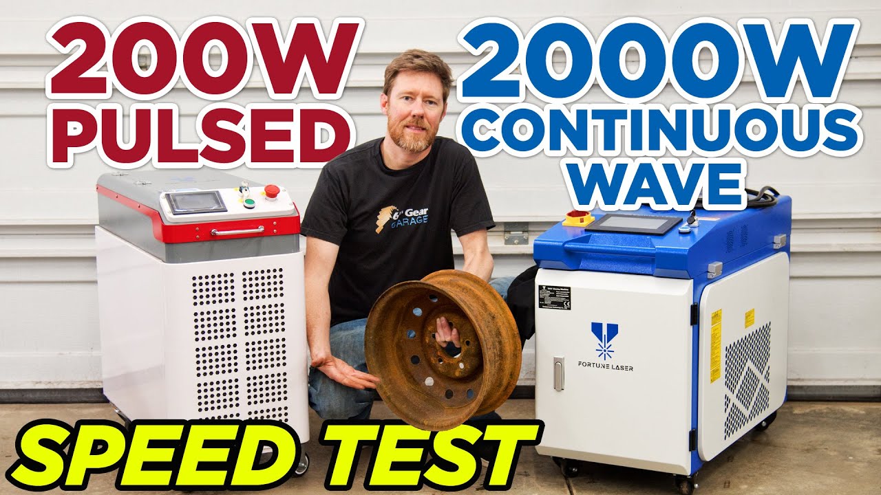 Rust Removal Speed Test: 200w Pulsed Laser Cleaning Machine vs 2000w Continuous Wave Laser Cleaner