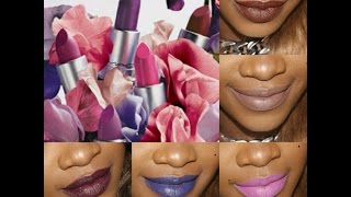 MAC MATTE LIPSTICK SWATCHES ON WOC (brownskin)