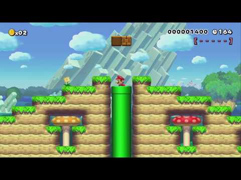 W2-2 | THE SCARY OCEAN by  - SUPER MARIO MAKER - NO COMMENTARY 1bg