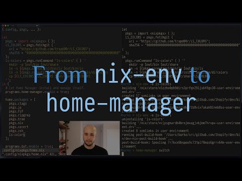 From nix-env to home-manager