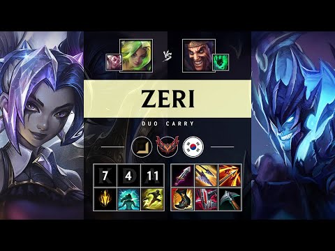 Zeri ADC vs Draven - KR Grandmaster Patch 25.15