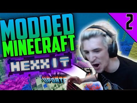 XQC MODDED MINECRAFT - xQc plays Minecraft Hexxit #2 | xQcOW