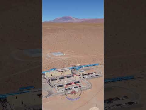 Estación San Antonio de Los Cobres y Tren a Las Nubes #salta #drone #vistashermosas #norteargentino