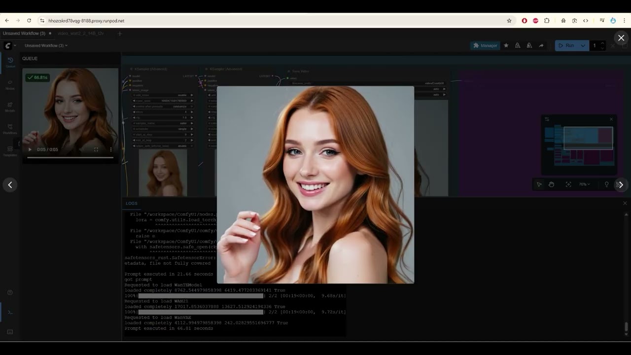 Create a Serverless Video Generator App Using RunPod and Comfy UI