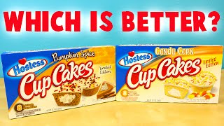 Hostess Cupcakes Pumpkin Spice or Candy Corn - Which One Tastes Better?
