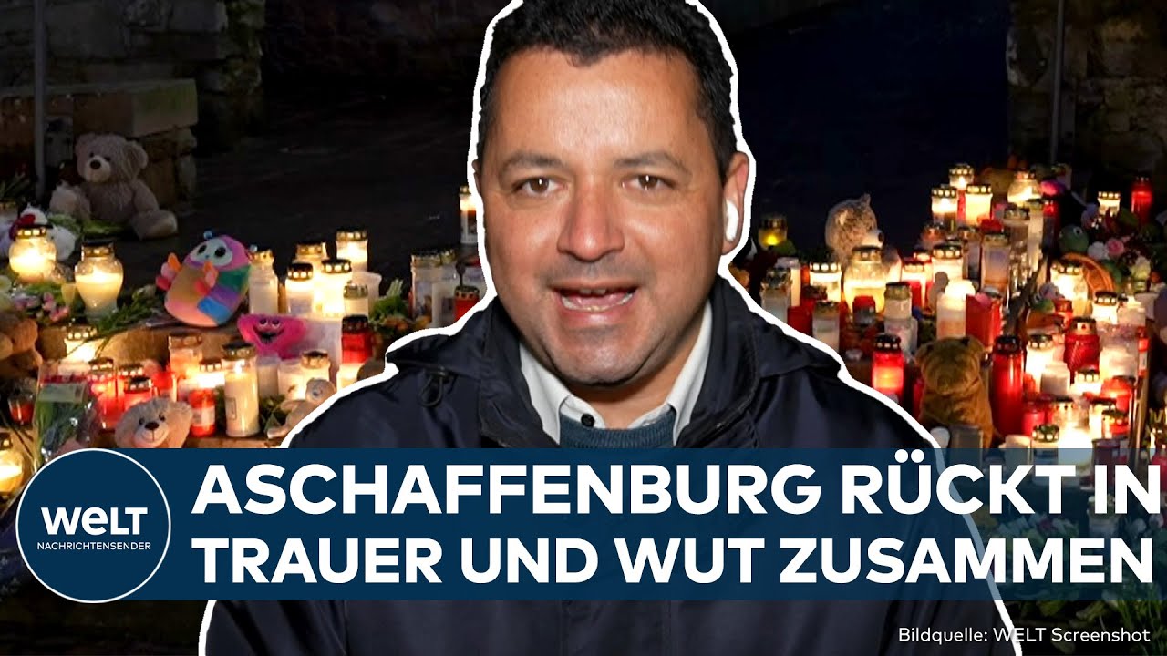 MESSERANGRIFF IN ASCHAFFENBURG: Stadt rückt in Trauer zusammen – Große Wut auf Behörden