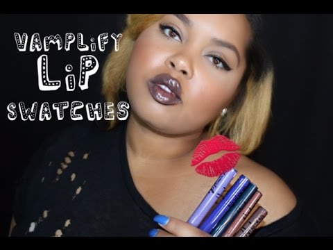 New MAC Vamplify Lip Swatches & Review | KelseeBrianaJai Video