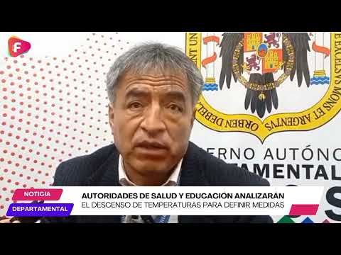 Autoridades de Salud y Educación analizarán el descenso de temperaturas para definir medidas