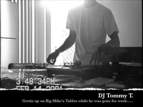 DJ Tommy T trying to skratch..haha!!