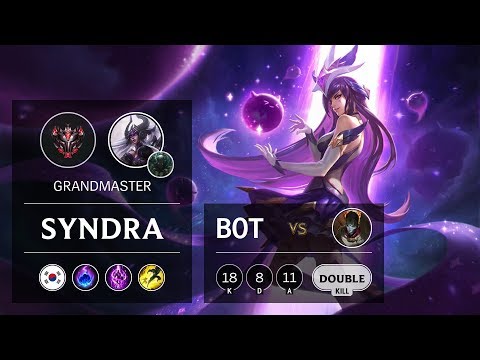 Syndra Bot vs Jhin - KR Grandmaster Patch 9.18