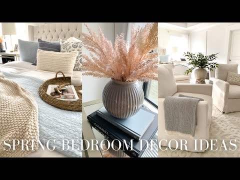 SPRING BEDROOM DECORATING IDEAS | SPRING DECORATE WITH ME | SPRING 2022