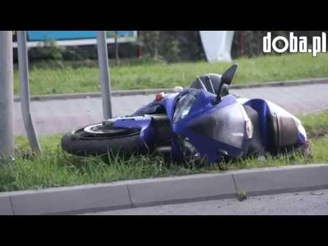 Wypadek motocyklisty