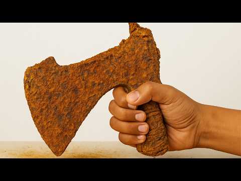 150-Year-Old Rusty AXE Restoration – The Transformation Will Shock You!