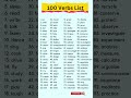 100 Verbs List Verbs Verb