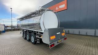 Cisterna alimentar Feldbinder LEBENSMITTEL / LEVENSMIDDELEN FOOD / 33.500L / 3-COMP / PUMPE / | Imagem 2 - Autoline