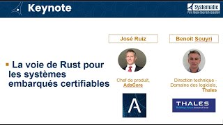 RUST PARIS 2024_07_José Ruiz_AdaCore_Benoit Souyri_Thales