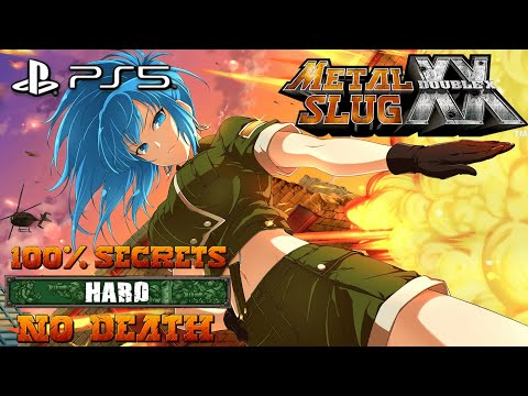Metal Slug XX PS5 - ALL SECRETS Speedrun HARD No Death [Leona]