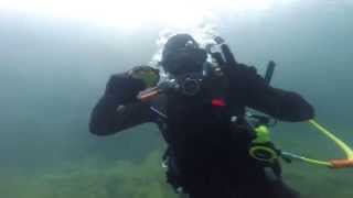 preview picture of video 'Loch Low-Minn Quarry Scuba Diving found Turle'