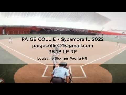 2022 Paige Collie Softball Skills Video 7-26
