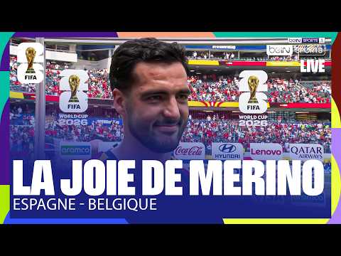 "Je n'y crois toujours pas ! Je suis très heureux" - La RÉACTION de MERINO après ESPAGNE - BELGIQUE