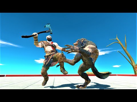 Werewolf vs superhero Animal revolt battle simulator