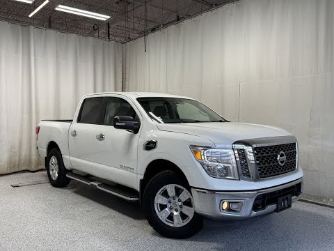 2017 Nissan Titan 4x4 Crew Cab SV in White for sale at Park Mazda in Sherwood Park, AB