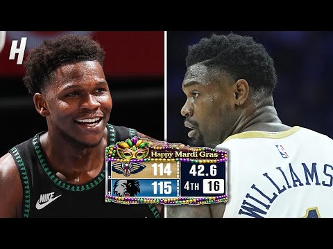 FINAL MINUTE! Zion And-1 Clutch 😤, Ant Struggles 😬 | Pelicans vs Timberwolves