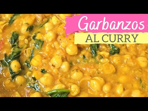 Garbanzos al curry con leche de coco🍲 Receta fácil