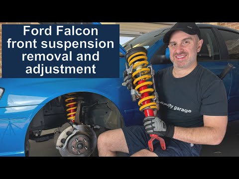 Ford Falcon BF front suspension removal and shock adjustment