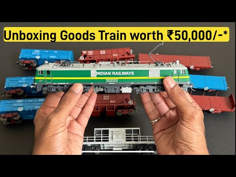 ABSOLUTELY STUNNING HO Scale Indian Goods Train 🚂 | Electricity ⚡️ Powered