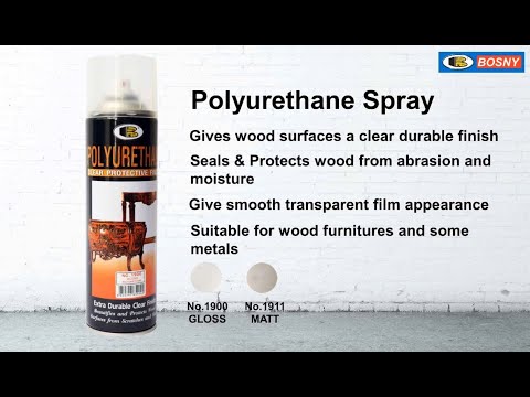 Diapositiva 3 - BOSNY PINTURA EN SPRAY BARNIZ POLIURETANO 600CC SB-PU01 (vídeo)