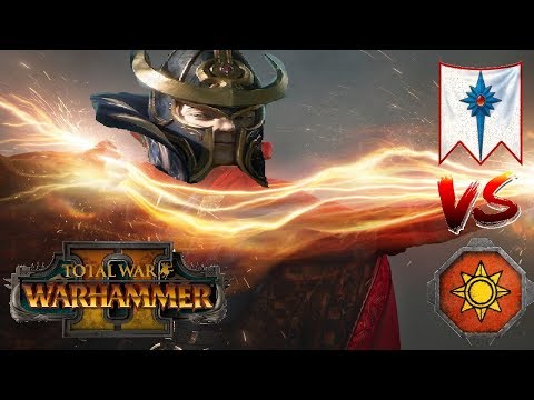 High Elves vs Lizardmen | TECLIS, MONSTER HUNTER : Total War Warhammer 2