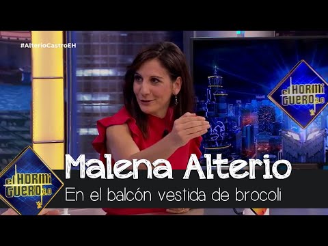 Malena Alterio terminó la cuarentena vestida de brocoli en un balcón - El Hormiguero 3.0